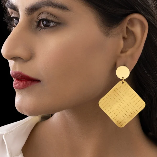 Golden Earrings Set (Anti-Tarnish | Premium Brass | Lightweight)