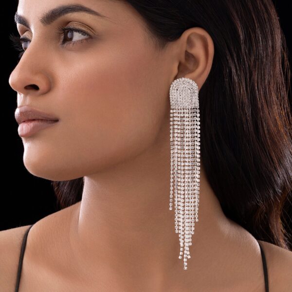 Silver Dazzle Drop Earrings
