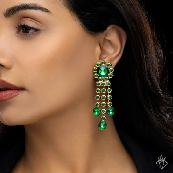 Anti-Tarnish Crystal Flower Earrings